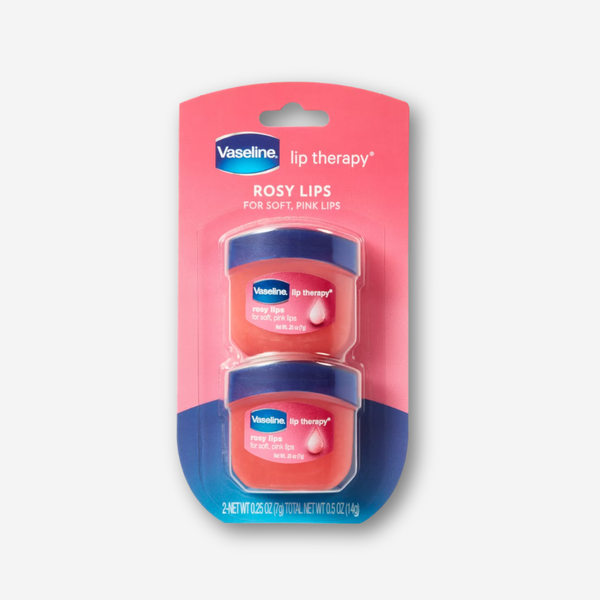 Vaseline Lip Therapy Fragrance Free Rosy Lips Twin Pack