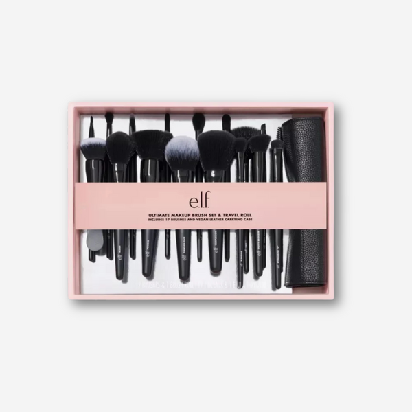 Ultimate Makeup Brush Set & Travel Roll