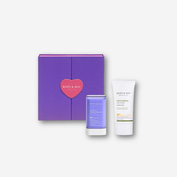 CICA Soothing Sun Cream + Vegan Peptide Bakuchiol Sun Stick Duo Set
